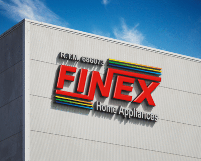 Logo on the Builiding Mockup